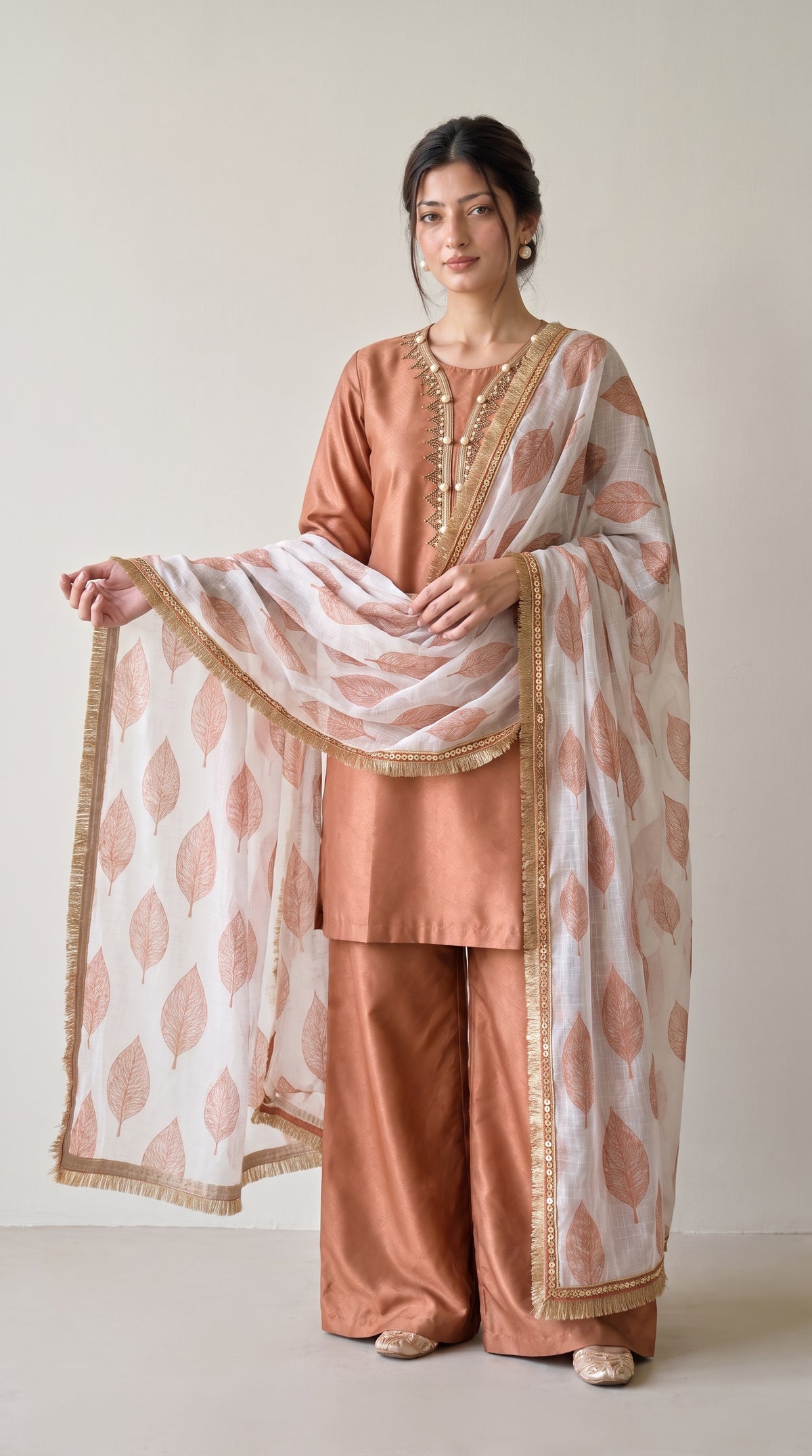 Peach Blossom – Premium Festive 3-Piece Suit