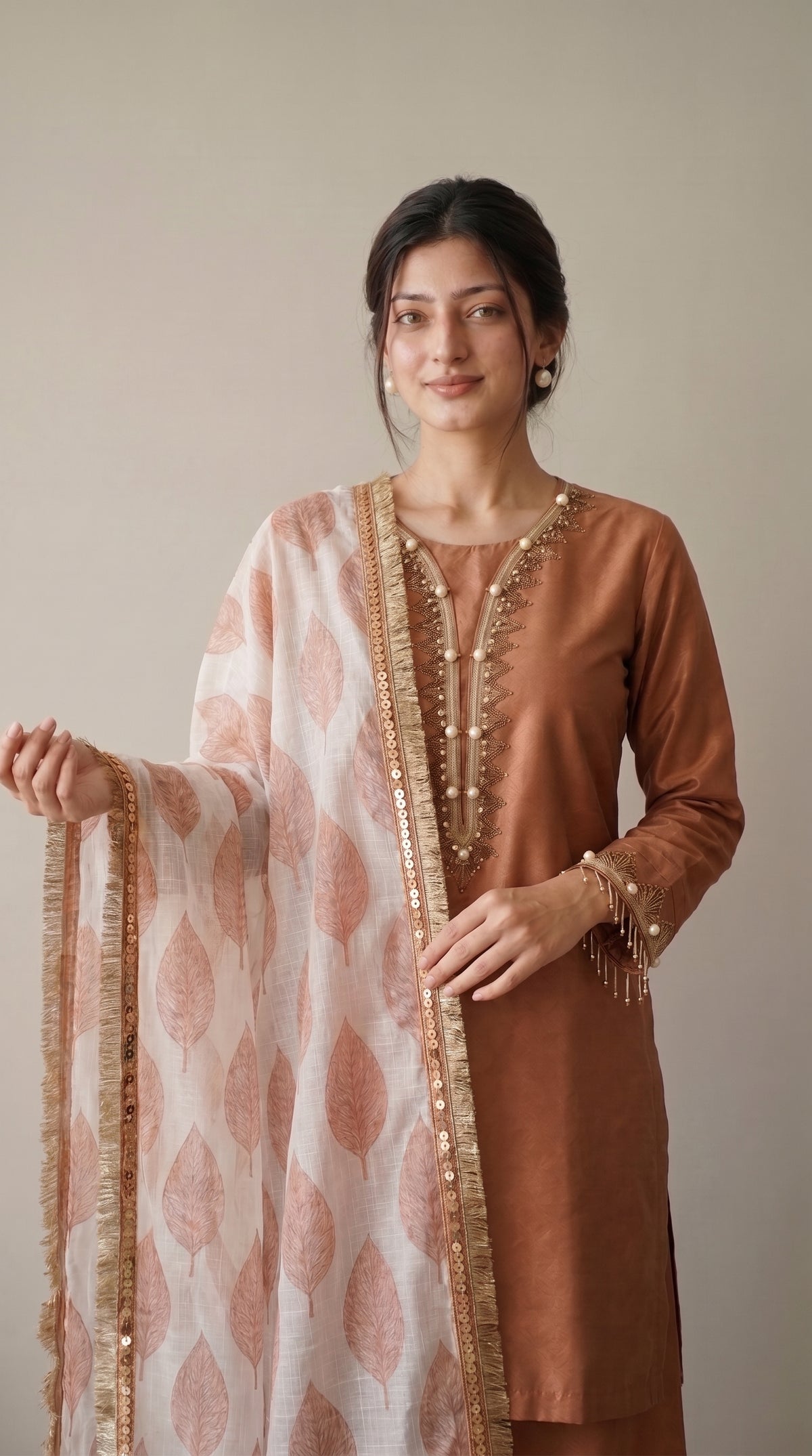 Peach Blossom – Premium Festive 3-Piece Suit