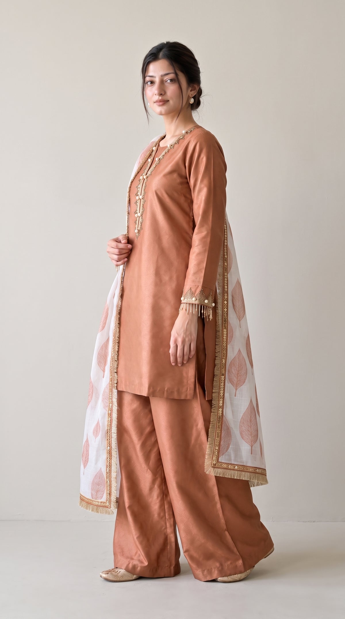 Peach Blossom – Premium Festive 3-Piece Suit